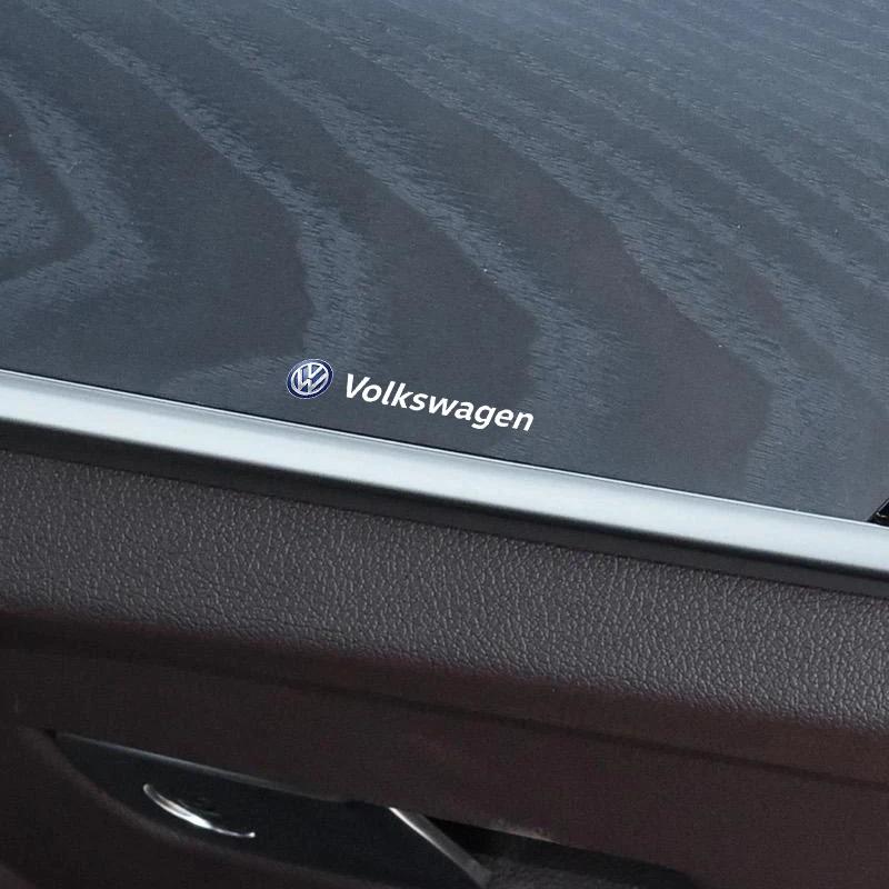 Новая металлическая эмблема на автомобиль, наклейки на дворники, светоотражающие декоративные наклейки для Volkswagen GOLF 5 Tiguan Polo Golf 6 Golf 7 Jetta, Аксессуары
