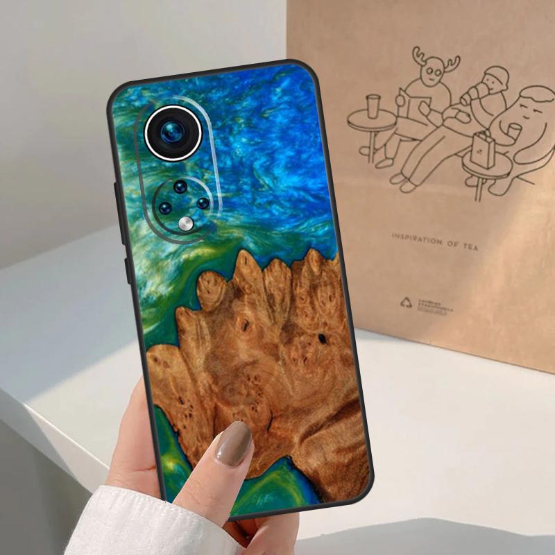 Гибридный Дерево-Смола Для Чехла Honor Magic 8 Pro 7 6 5 Lite Для Honor Win RT 200 400 50 70 90 X8b X9a X9b X9c X9d