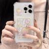 Чехол Zhitai iPhone 16 Pro Max для Apple 15, 14/13 Pro и XS/XR с мультяшным дизайном и держателем для карт