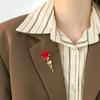 Креативная коллекция красивых брошей с розами для женщин, женская булавка с цветком