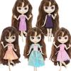 5 Sets Doll Clothes for Blythe Doll Tools Cute Casual Mini Dress Pants Blousers Outfits for 1/6 11.5 Inch Doll Cute Gift Set Girl Toy