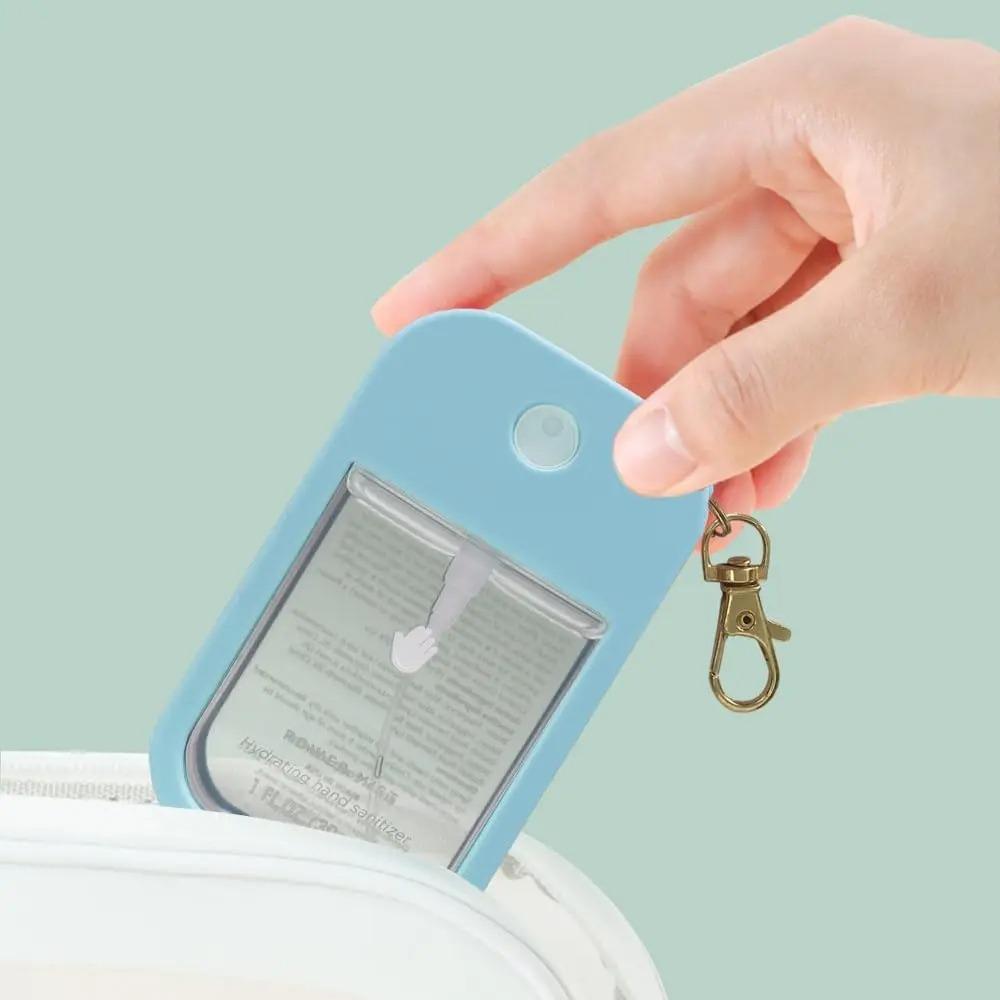 Улучшенный силиконовый чехол для защиты от падений, защитный чехол для флакона с парфюмом, защитная крышка для спрея с антисептиком для рук с брелоком для Touchland