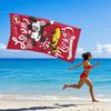 A Romantic Beach Towel Featuring Mickey And Minnie Quick-Drying Suitable for Yoga Travel Swimming Beach Outings Camping Bath Use