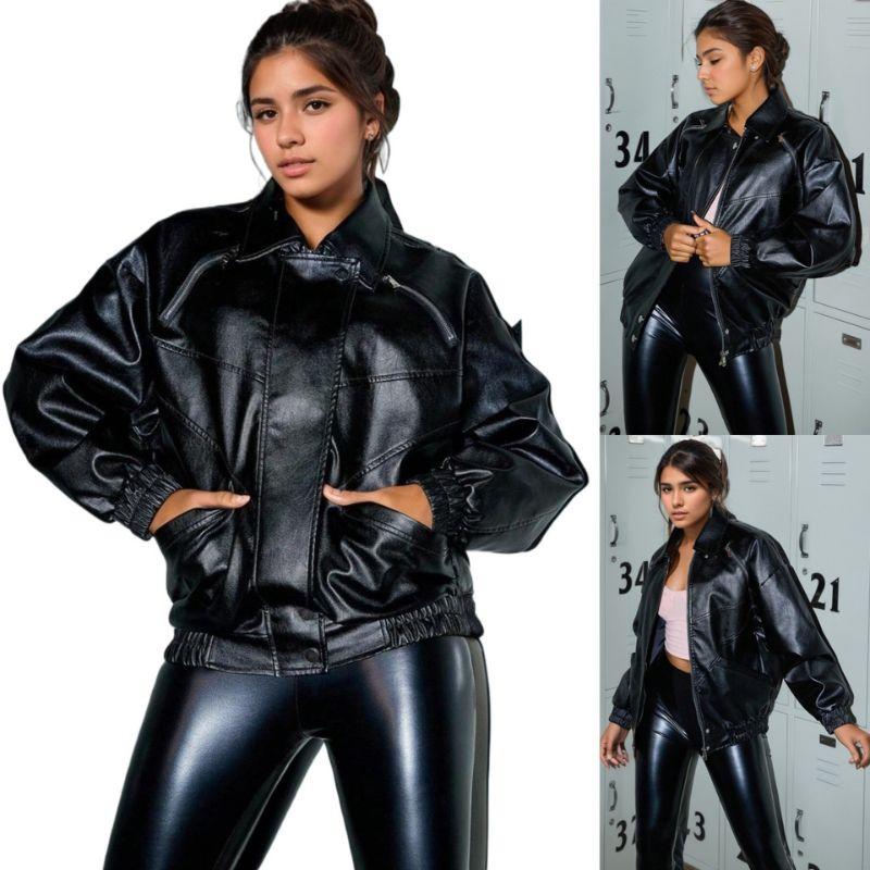 Rose Beauty A Street косой карман с заниженной молнией на плече из искусственной кожи зимняя байкерская куртка