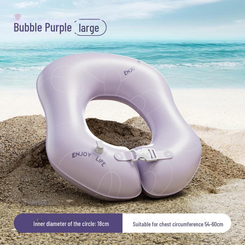 Прочный детский надувной плавательный круг толкающего типа