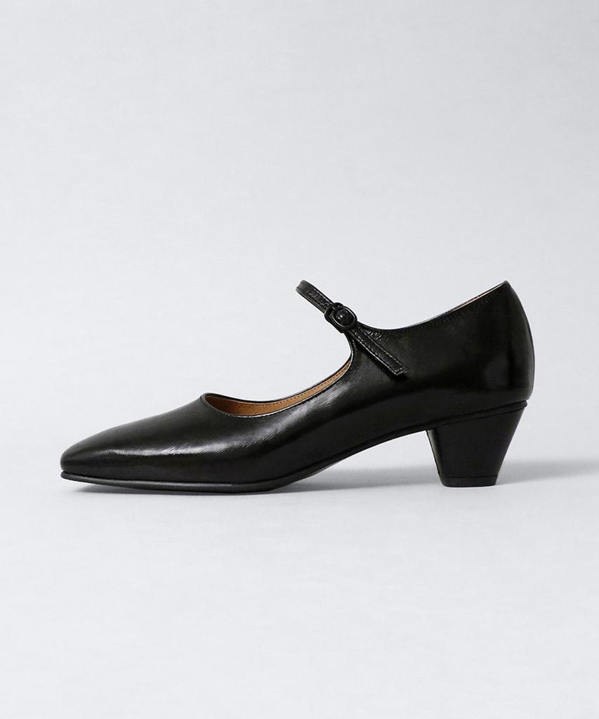 Heenn Square Toe Candy Mary Jane Pumps. Black