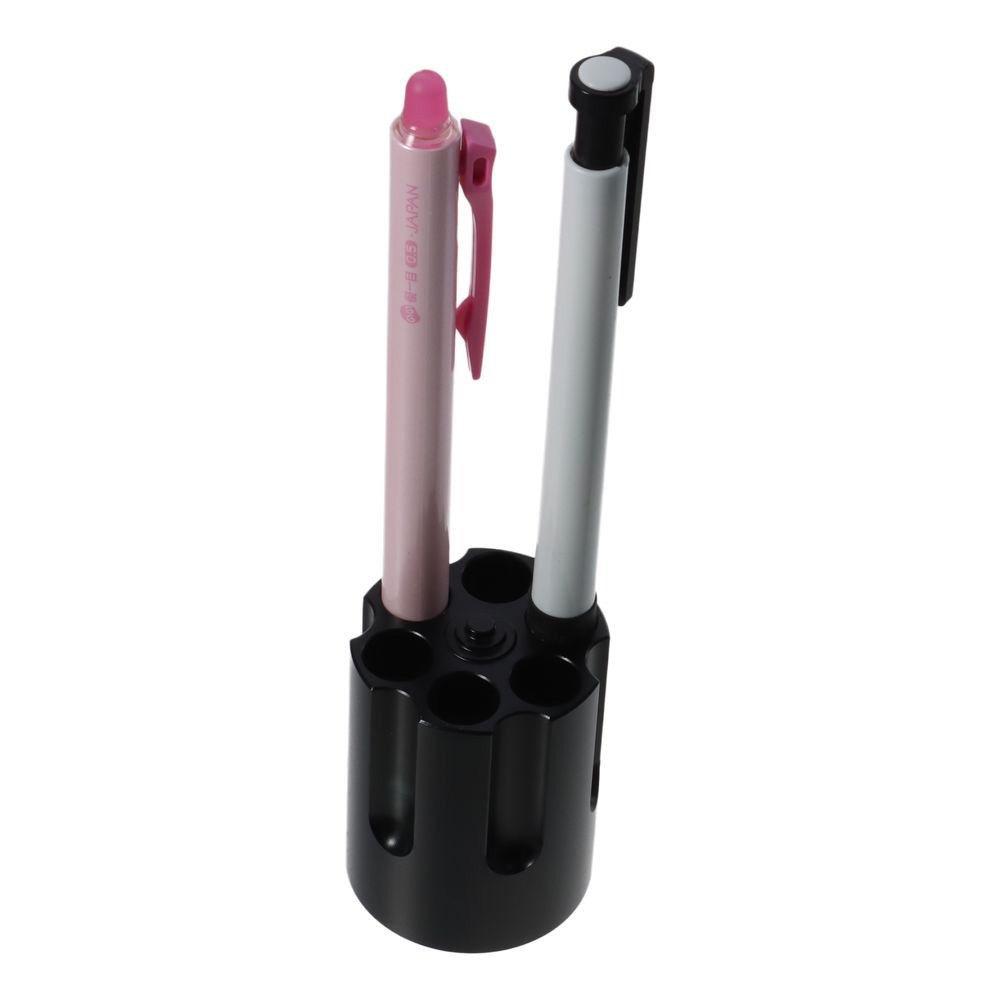 Пистолетный цилиндр, держатель для ручек, украшение, Нескользящий револьвер, настольный держатель для ручек, алюминиевый держатель для карандашей, офисный