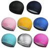 Sports Waterproof High Elastic Swimming Caps PU Fabric Protect Ears Swim Pool Hat