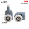 4Pairs Fastener Hardware Shower Door Roller 23mm 25mm Sliding Door Pulley Durable Runner Wheels