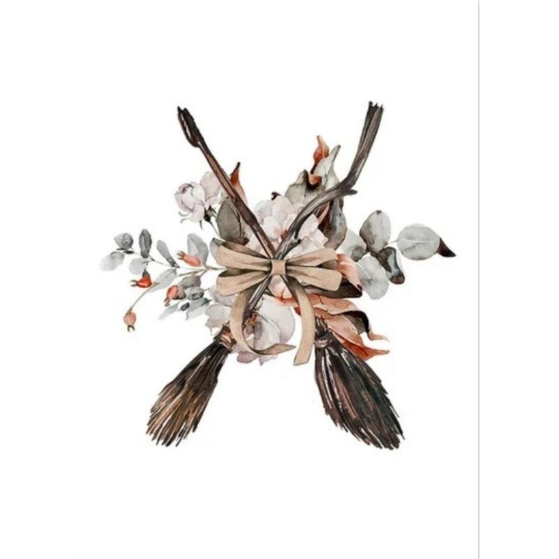 Classic Movie Wizard Owl Magic Books Posters Broom Potter Alphabet Canvas Painting Prints Wall Picture Kids Room Home Decor Gift