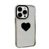 Прозрачный чехол для iPhone с сердцем для 17PROMAX/15/14/13