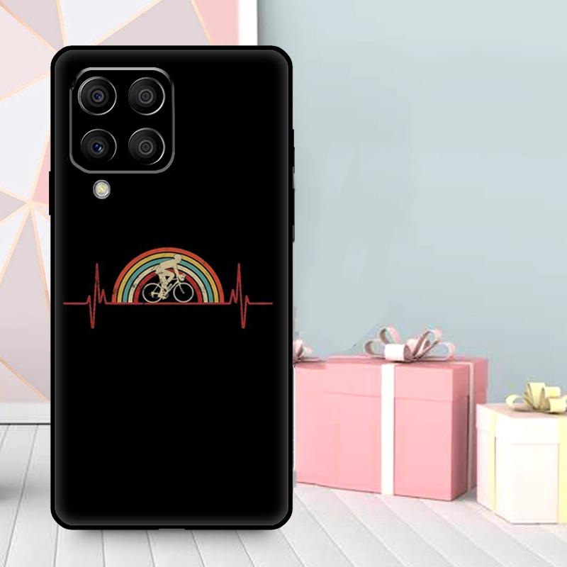 Cycling Bicycle Cycle Funny Case For Samsung Galaxy M06 M11 M31 M14 M34 M54 M12 M32 M52 M15 M13 M16 M36 M56 M53 M35 M55