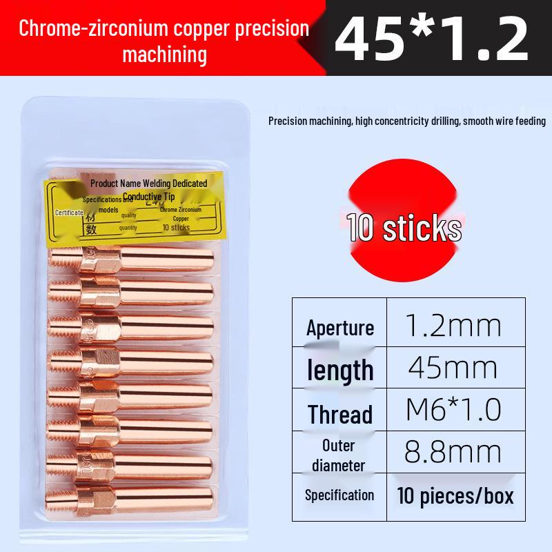 Panasonic Gas Shielded Copper Contact Tip for MIG Welding (0.8/1.0/1.2)