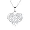 925 Sterling Silver Heart-shaped Pendant Necklace Women's Wedding Engagement Party Fashion Jewelry