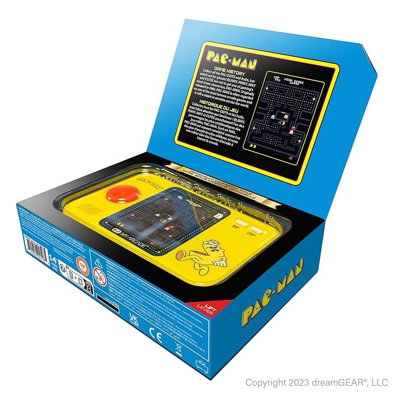 Мой Arcade Pac-Man Pocket Player Pro: Портативная видеоигра, 2,75-дюймовый цветной дисплей, детская игрушка, игра Pac-Man