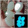 10pcs Luminous Pebbles Big 4.5cm Stone Ornaments Garden Decoration Gravel Courtyard, Fish Tank Glow In Dark Pebbles