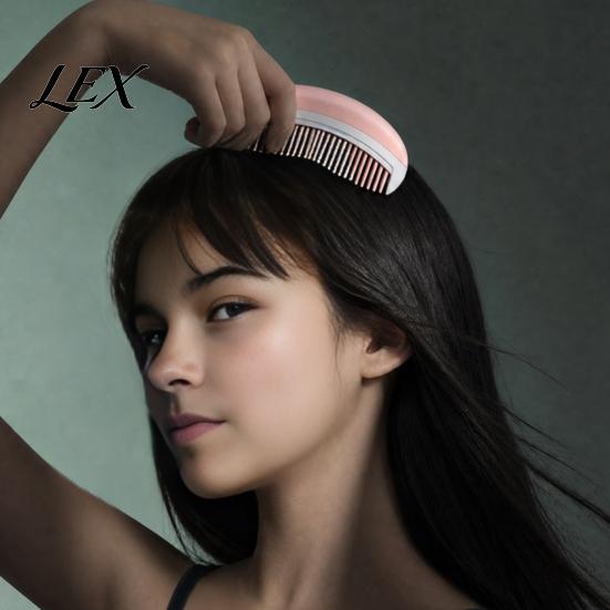 Detangling Hair Comb Spring Shock-Absorbing Comb, Ergonomic Curved Bounce for Styling Men Women, Tangle-Free Scalp Massage with Retractable Teeth