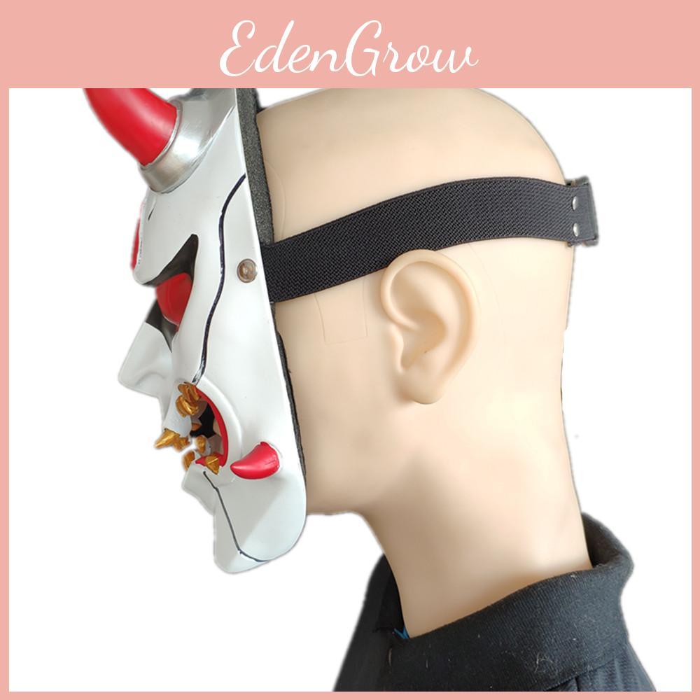 Scary Halloween Mask For Costume Parties With Resin Demon Face Design For Festivals