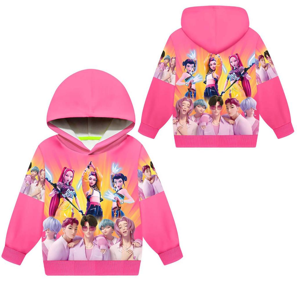 Girls Boys Hoodie Casual School Outdoor Sweatshirts For 2-12 Years Kids
