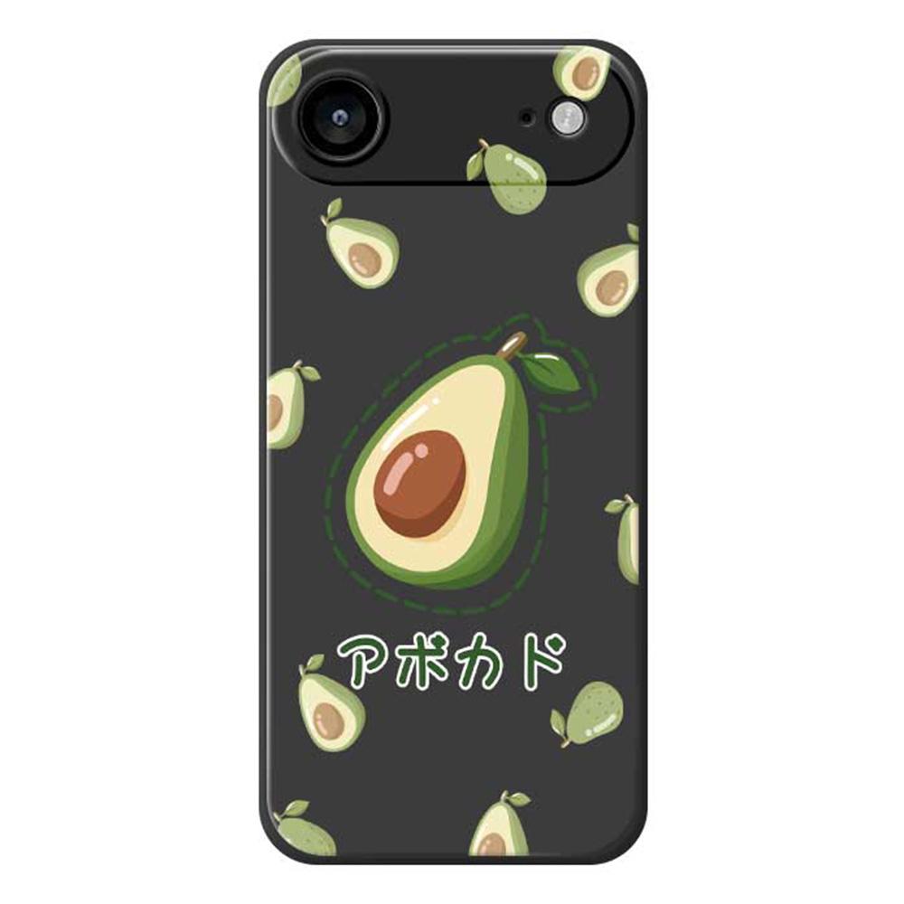 For iPhone 17 Air Case Avocados Pattern Printing Straight Edge TPU Phone Back Cover