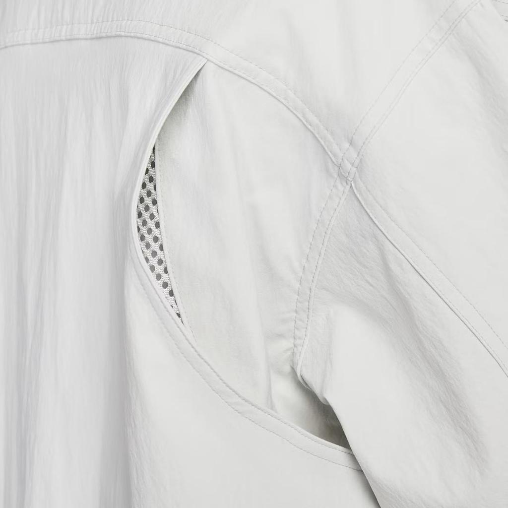 Nike Серия ACG Однотонная куртка-поло с воротником-стойкой, свободная, с длинным рукавом, женская куртка HV0584-025