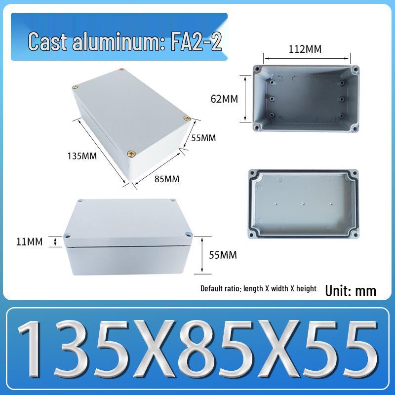 IP66 Outdoor Explosion-Proof Waterproof Aluminum Junction Box with Customizable Terminal Button Holes