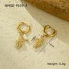 GEMCHIC Women's Summer Ocean Style Stainless Steel Beach Earrings Starfish Shell Fashion Ear Pieces