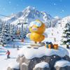 Yellow Duck Skiing duck toy Clockwork Design Jumping Duck Toy Clockwork Duck Toy  Baby Training