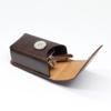 Leather Fold Glasses Case Waistpack Glasses Box Wearable Belt Glasses Case Presbyopic Glasses Case