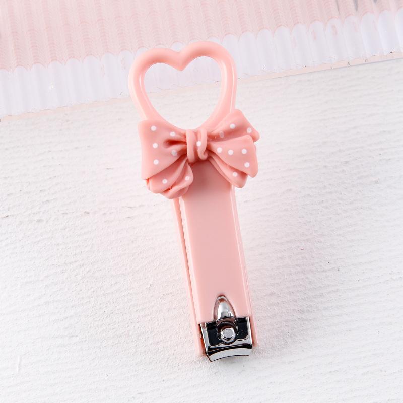 Кусачки для ногтей с рисунком «Любовь», милые мини-щипцы для ногтей, бытовые складные кусачки для ногтей с защитой от брызг, маникюрные кусачки для ногтей