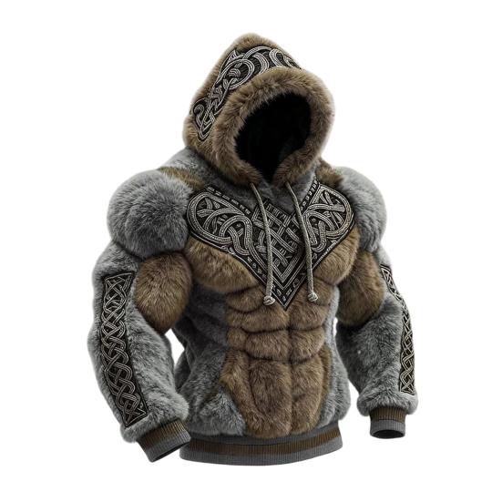 Мужская толстовка с капюшоном на шнурке с длинным рукавом, толстовка с 3D-цифровой печатью, уличный стиль, повседневная одежда для спортзала