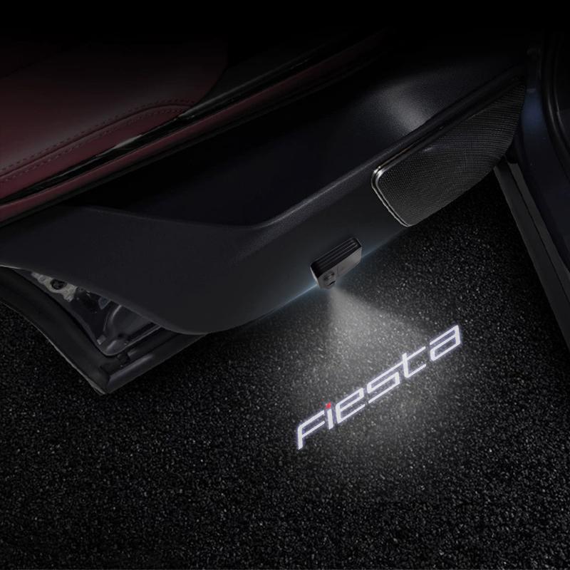 DRZG2 LED For Ford Fiesta Logo New And Old Styles ST Line MK5 MK6 MK7 MK8 Car Door Courtesy Light Projector Welcome Lamp