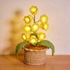 Lily of The Valley Lamp Crochet Artificial Flower Night Light Handmade Potted Plant Table Lamp for Women Wife Girlfriend Birthday Christmas Valentine