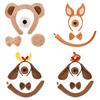 Halloween Animal Ears and Tail Set Holiday Masquerade Pig Costume Props  for Kids and Adults