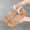 Women Summer Sandals Genuine Leather Women Shoes Sandals Plus Size Fashion Wedge Non-slip Mother Women Sandals