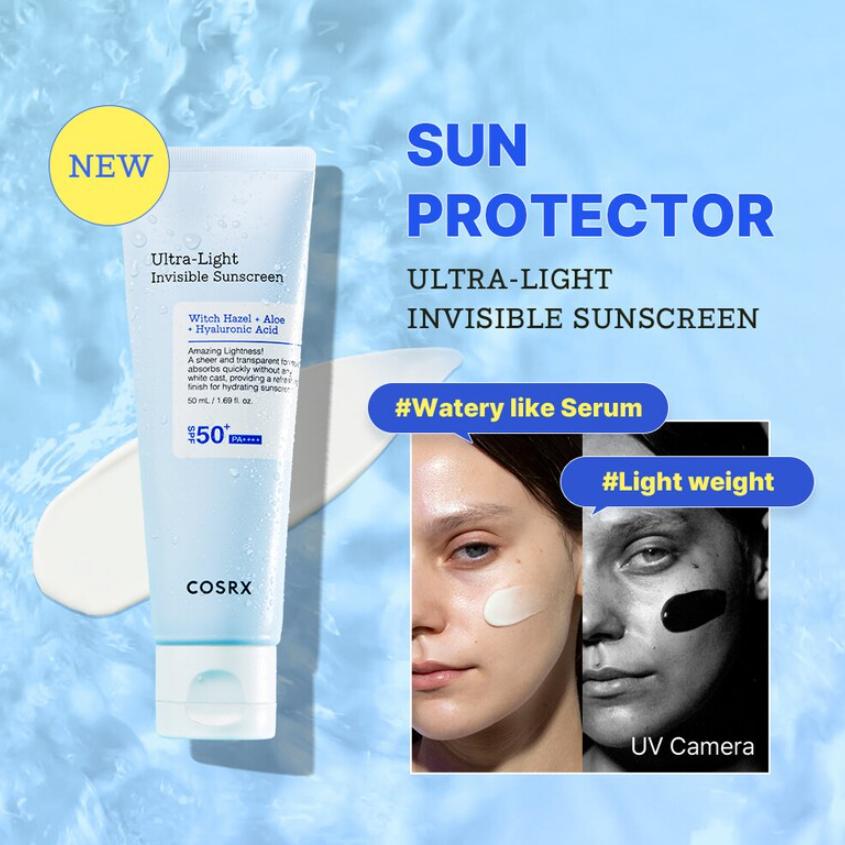 COSRX Ультралегкий невидимый солнцезащитный крем SPF50+ PA++++ 50 мл Suncare