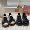 Туфли женские Мэри Джейн Милые и классные Маленькие кожаные туфли Повседневные женские туфли на платформе Летние тонкие туфли с бантом Модные туфли