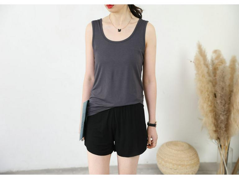 Plus Size Modal Cotton Double U-Neck Camisole for Women - Spring/Summer 2021