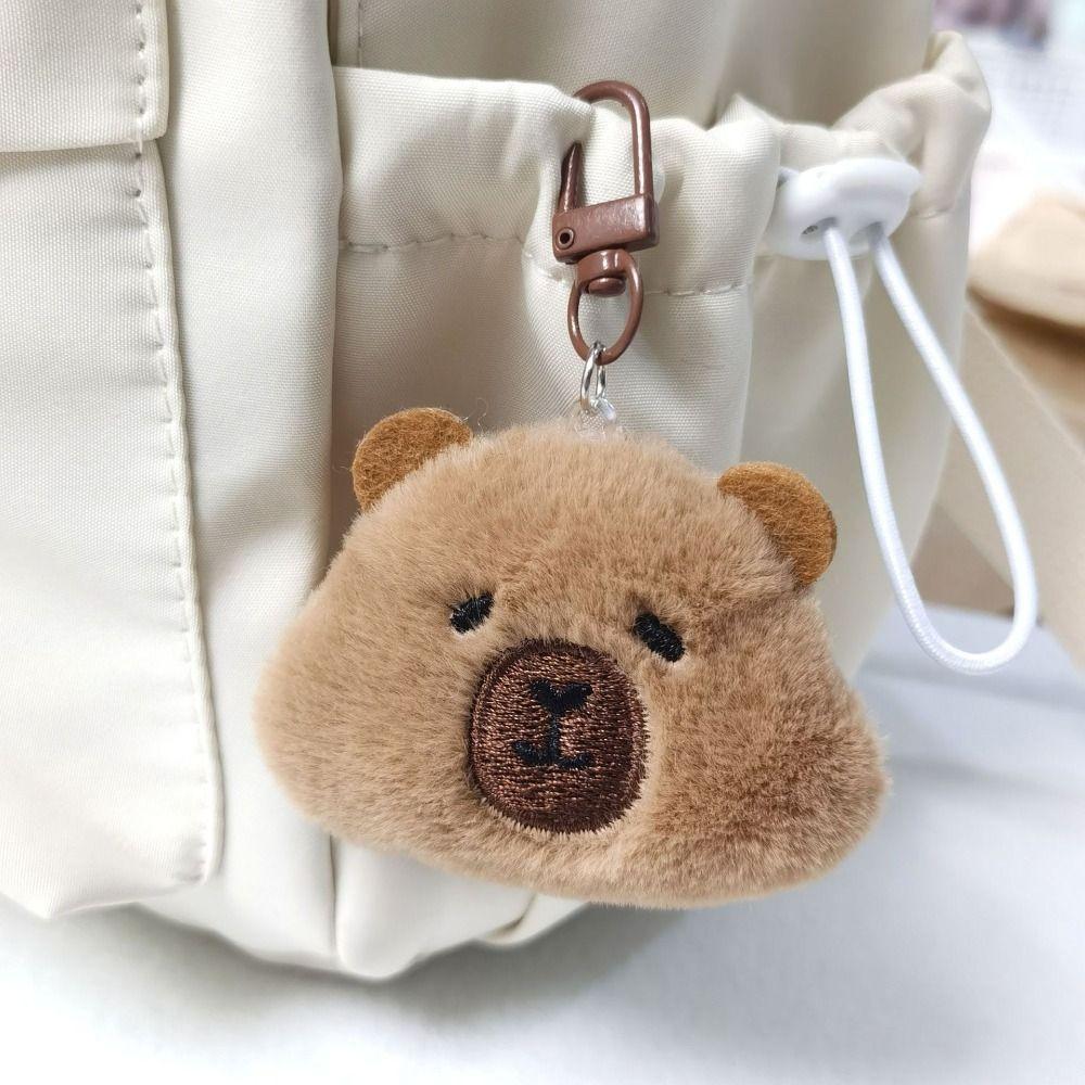 PP Cotton Capybara Plush Keychain Collection Kapibala Backpack Pendant Capibala Plush Doll Unisex