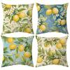 Декор для дома Чехлы на подушки с лимонным и цветочным узором Чехол на подушку Подходит для дивана, спальни, автомобиля