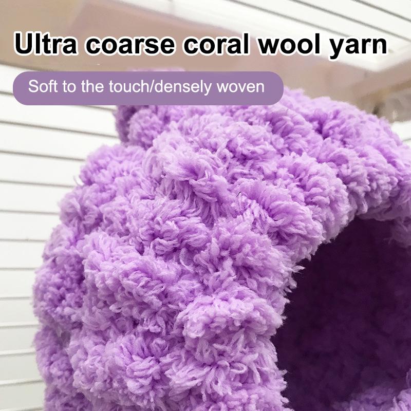 Гнездо для птиц в клетке Гнездо для попугаев Зимний домик для попугаев Коралловый бархат Убежище для гнездования птиц Утолщенное теплое гнездо для птиц