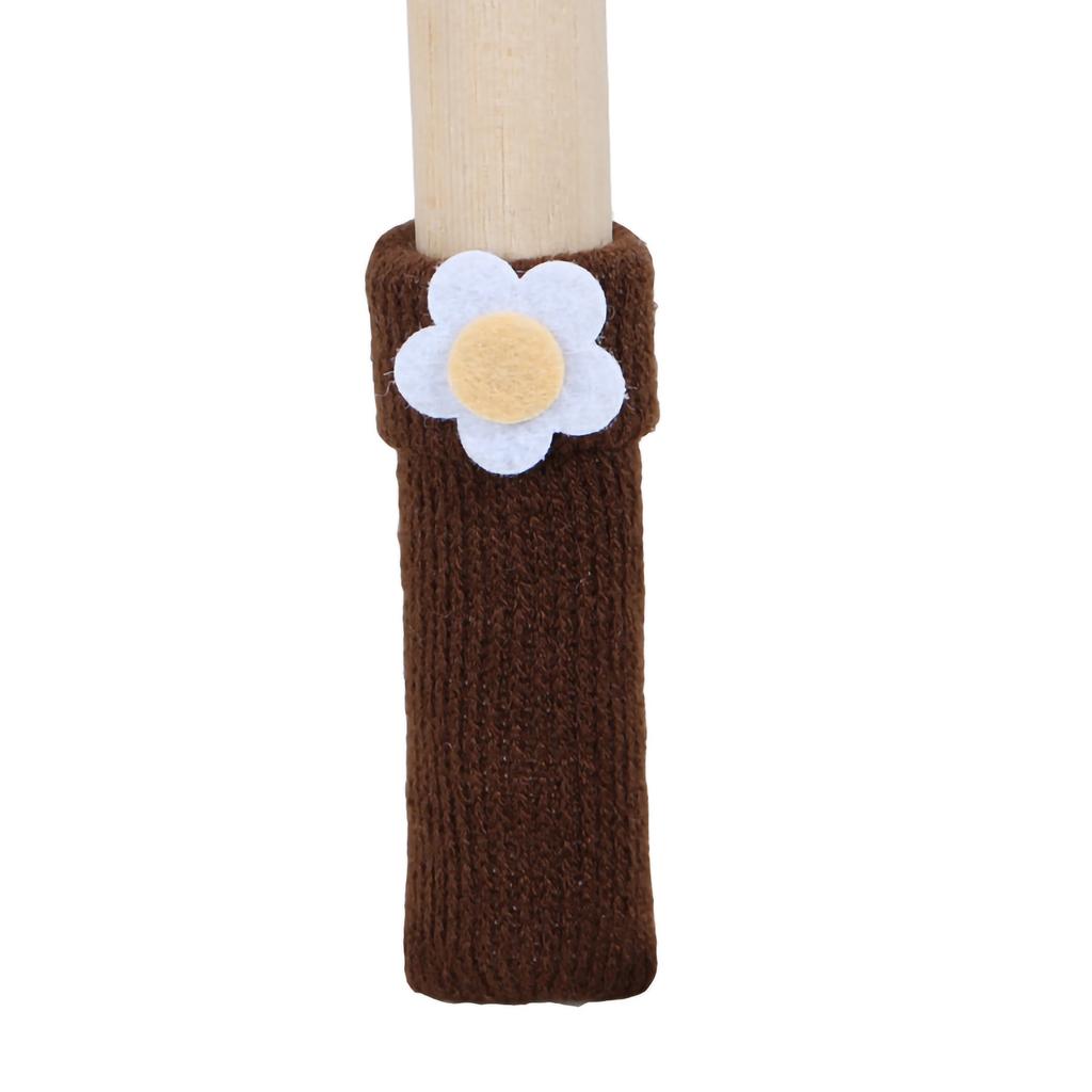 Table Legs Socks Double Knitted Chair Stool Legs Socks Thickened Wear Resistant Furniture Silent Cover Floor Protector
