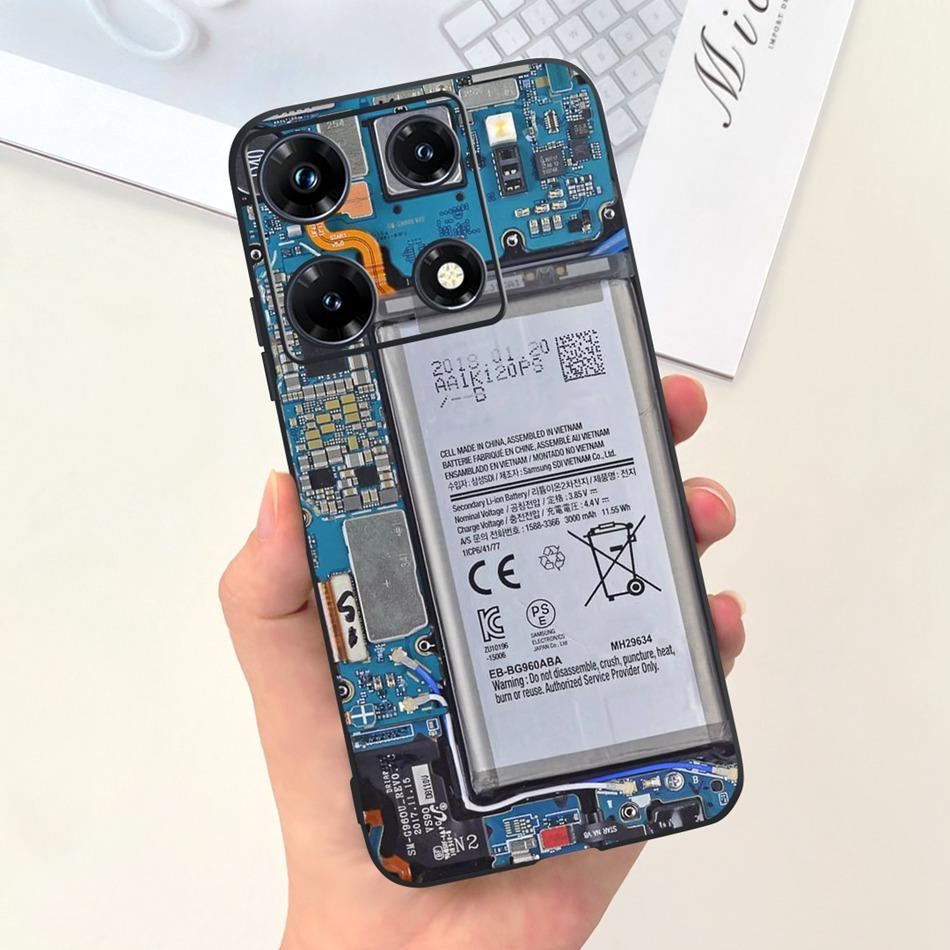 Fashion Moon Pattern Case For Infinix Note 30 Pro 30i 30 2023 Candy Color Soft Silicon Bumper For Infinix Note30 30Pro Note30i