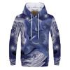 Spring Autumn Hooded Sweatshirt 3D Digital Printing Unisex Hoodies Men Women Wolf Fashion Loose Pullover