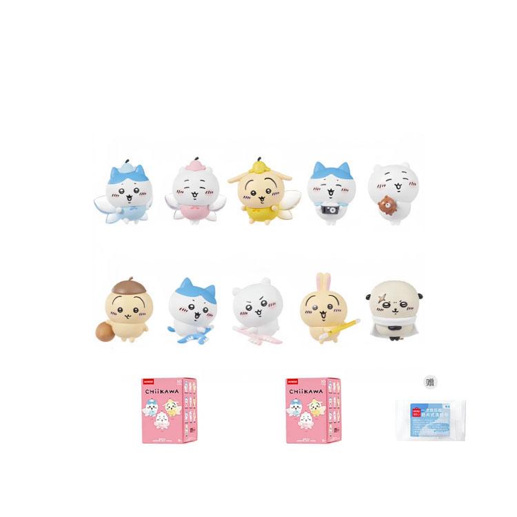 MINISO x Chiikawa Счастливый Друг Mystery Box Mystery Boxes 10 За Одну Blind Box/целая Коробка Кукла