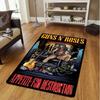 Guns N' Roses Skull Print Carpet Rug for Living Room Bedroom Home Sofa Decoration Kid Area Rug Non-slip Floor Mat