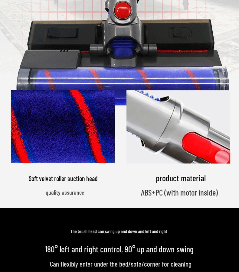 Электрическая насадка-щетка для пола, совместимая с пылесосами Dyson V7, V8, V10, V11, Slim