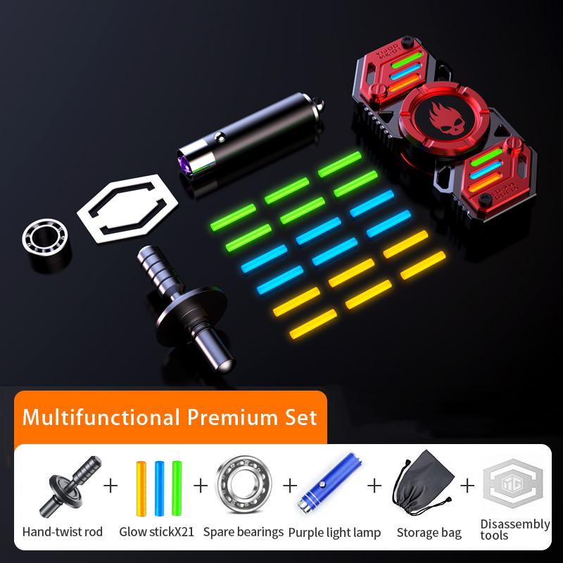 729 световых эффектов, комбинации, спиннер, металлические игрушки для мужчин, вращающийся гироскоп, напальчник, антистресс, EDC, подарки для снятия стресса