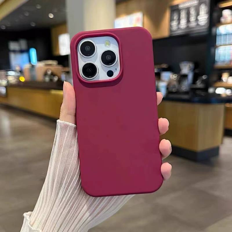 For Iphone14 Pro Silicone Phone Case With Antifingerprint Nonslip Protection For Girls And Teens