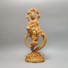 Wood Carving Guanyin Bodhisattva Sculptures and Figurines  Home Room Office Wealth Luck Feng Shui Decor Buddha Wood